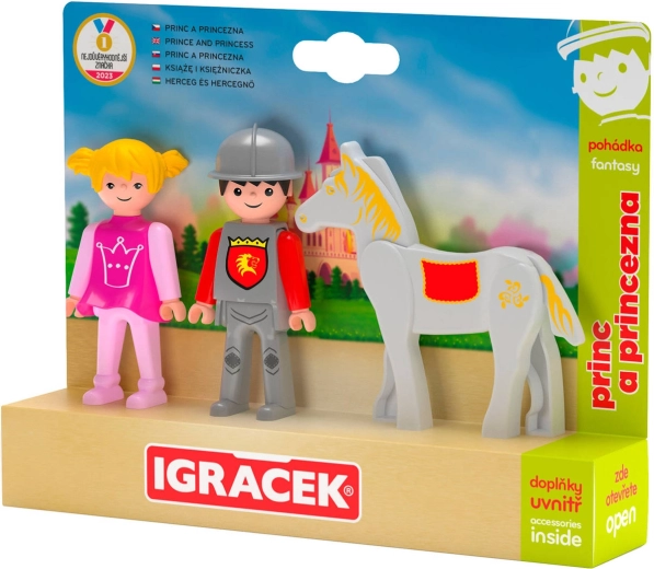 Efko Igráček trio princ a princezna s koněm