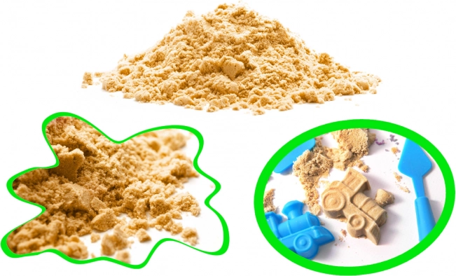 Magický kinetický písek pro děti 1 kg – Béžová