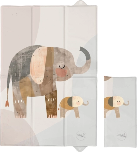 Ceba Baby cestovní přebalovací podložka Basic Elephant Family 60 × 40 cm