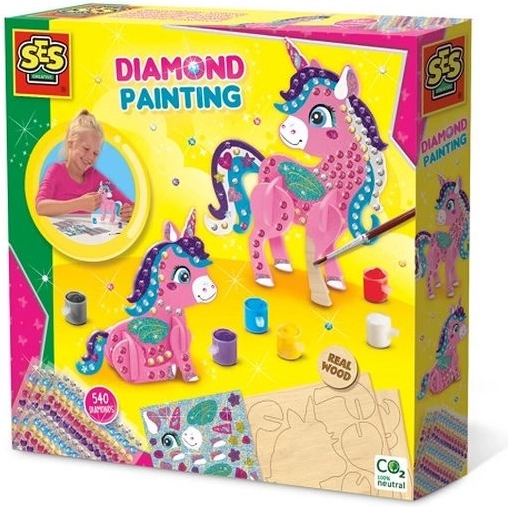 Ses Creative malování a zdobení jednorožců – diamantové samolepky
