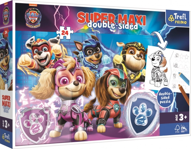 Puzzle 24 dílků Super Maxi Tlapková patrola