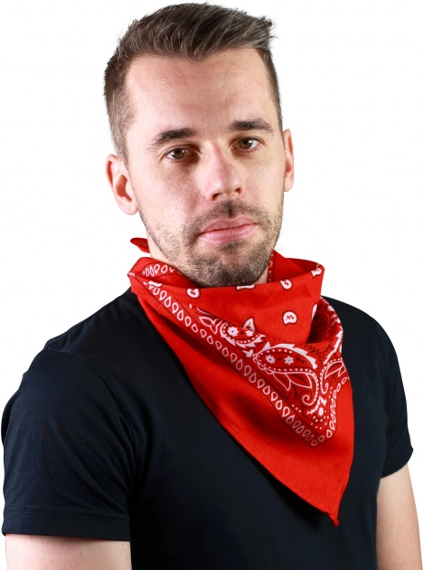Červený kovbojský šátek