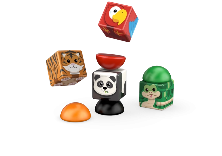 Zvířátka z džungle plná barev