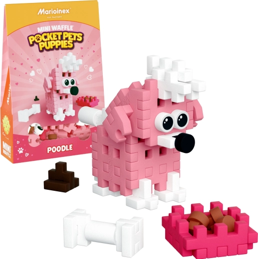Stavebnice Mini Waffle Pocket Pets – pudl