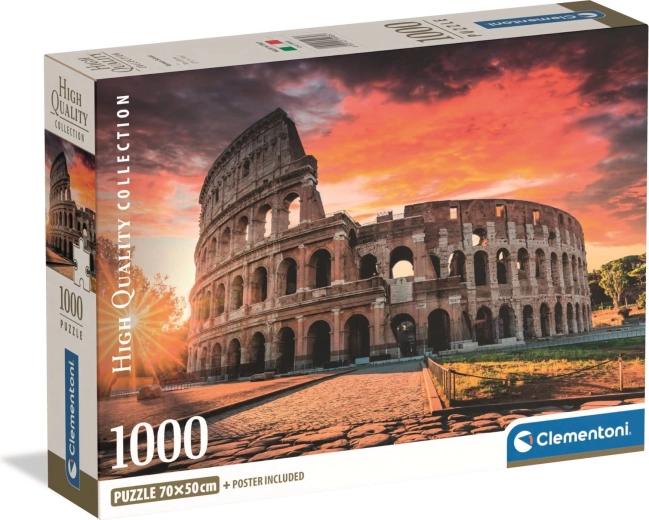 Clementoni puzzle Řím – Koloseum při západu slunce 1000 dílků