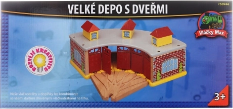 Maxim dřevěné velké depo s dveřmi