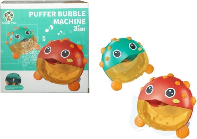 Bublinková koupací rybka – hudební hračka do vany s přísavkami