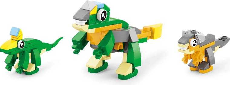 Až 12 různých dinosaurů z jedné sady