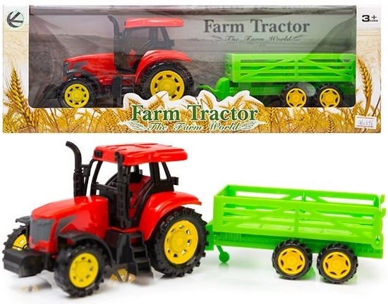 Traktor s přívěsem - 1 kus