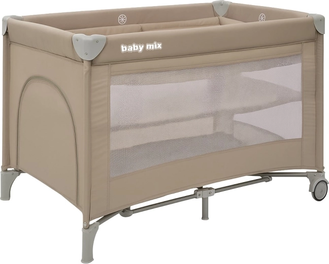 Cestovní postýlka s přídavným závěsným lůžkem Lift Baby Mix béžová