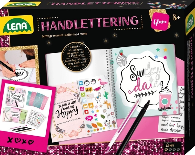 Lena můj deníček handlettering – kreativní sada na krasopis