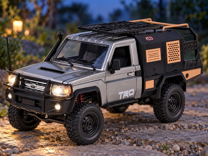 Pohon 4×4 a osvětlení ovládané na dálku