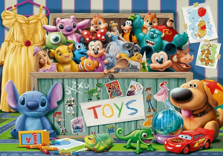 Ravensburger puzzle disney pohádkové postavy xxl 100 dílků
