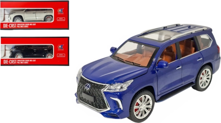 Kovový model LEXUS LX 1:24 se světlem a zvukem