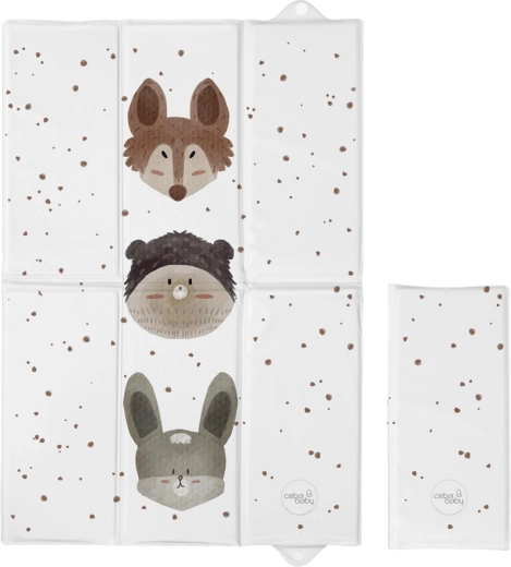 Ceba Baby cestovní přebalovací podložka basic cute animals 60 × 40 cm