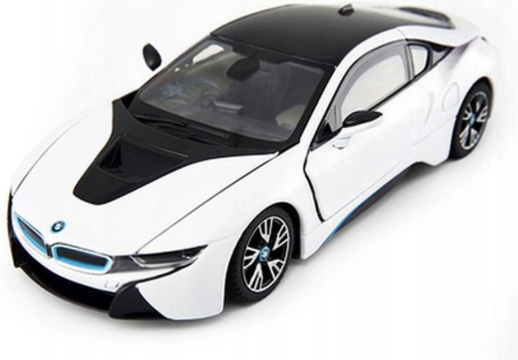 Model auta BMW i8 1:24 kovový bílý