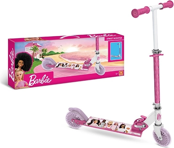 Dětská koloběžka BARBIE s nastavitelnou řídítkovou tyčí