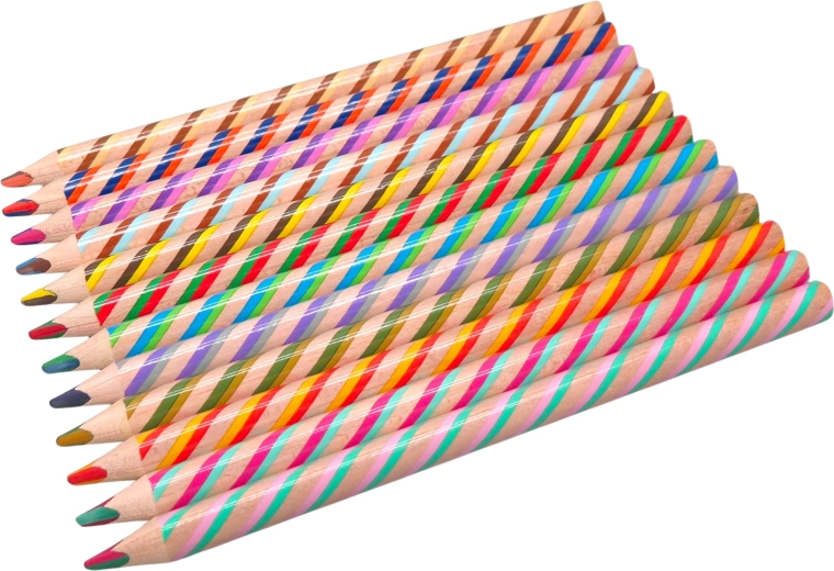 Magické duhové jumbo pastelky – sada 12 ks
