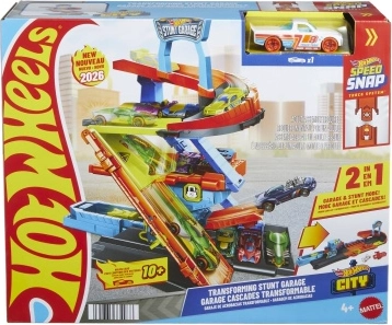 Hot Wheels City kaskadérská garáž, 3patrové parkování