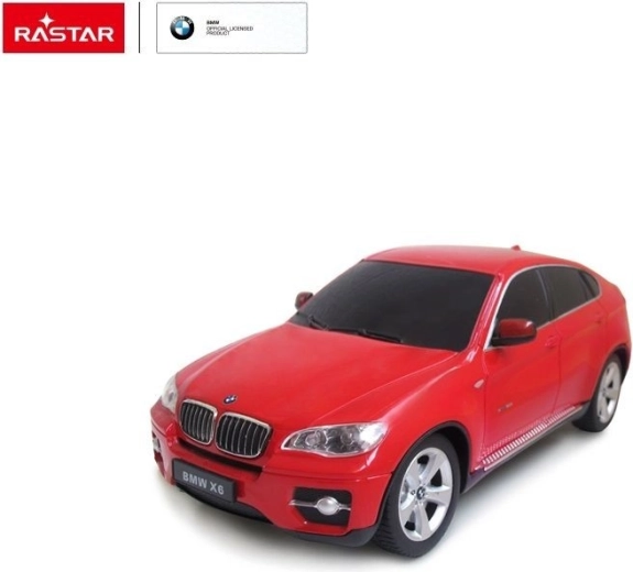 Rastar BMW X6 RC auto na dálkové ovládání 1:24 červené