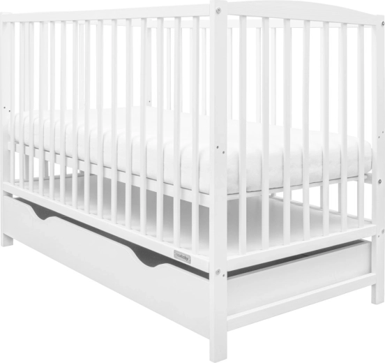 Dětská postýlka se zásuvkou New Baby Lilly bílá