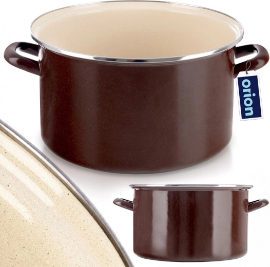 Odolná smaltovaná ocel s nerezovým lemem