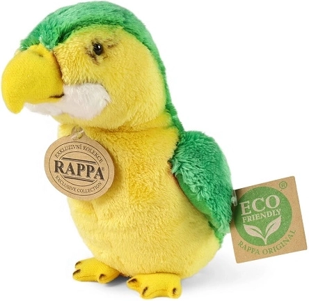 Rappa plyšový papoušek zelený 15 cm ECO-FRIENDLY