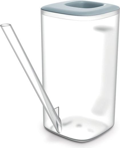 Zalévací konvička Tubi 1,6 l – transparentní/světle šedá