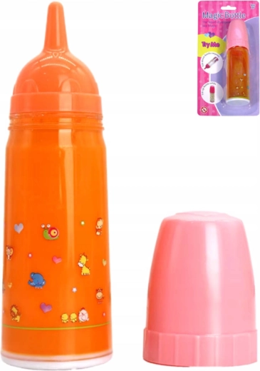 Magická kojenecká lahvička pro panenku s mizející tekutinou 15 cm - 1 kus
