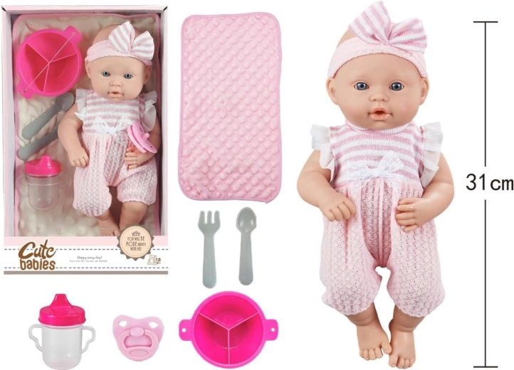 Miminko s doplňky 28 cm