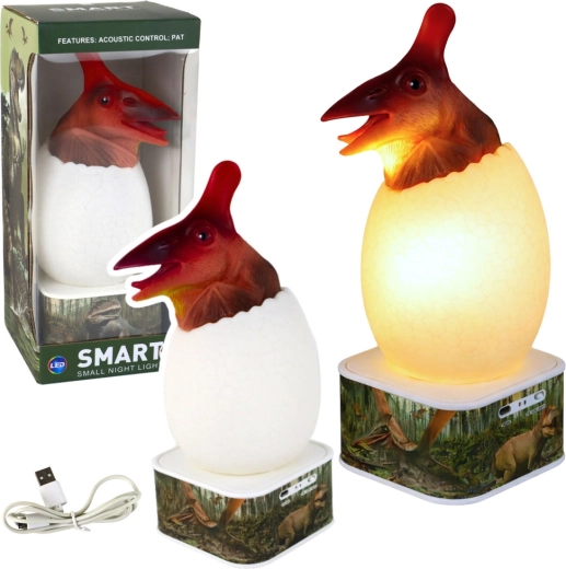 Noční LED lampička pterosaura ve vejci s USB nabíjením