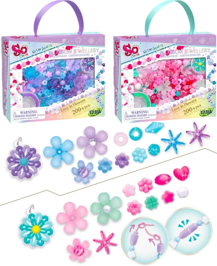 Tasia květinová sada na výrobu šperků 200+ dílků