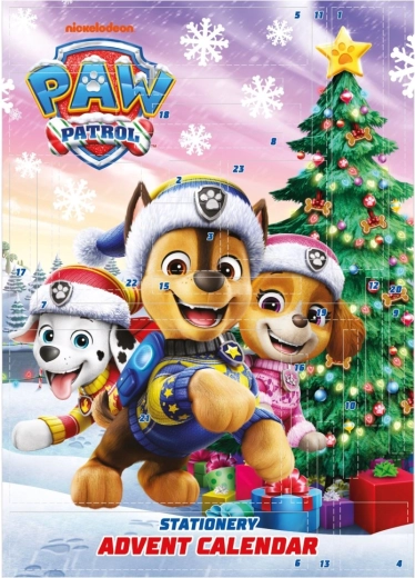 Tlapková patrola adventní papírenský kalendář