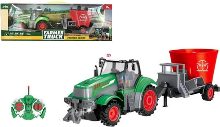 Traktor na dálkové ovládání se světlem a nabíječkou