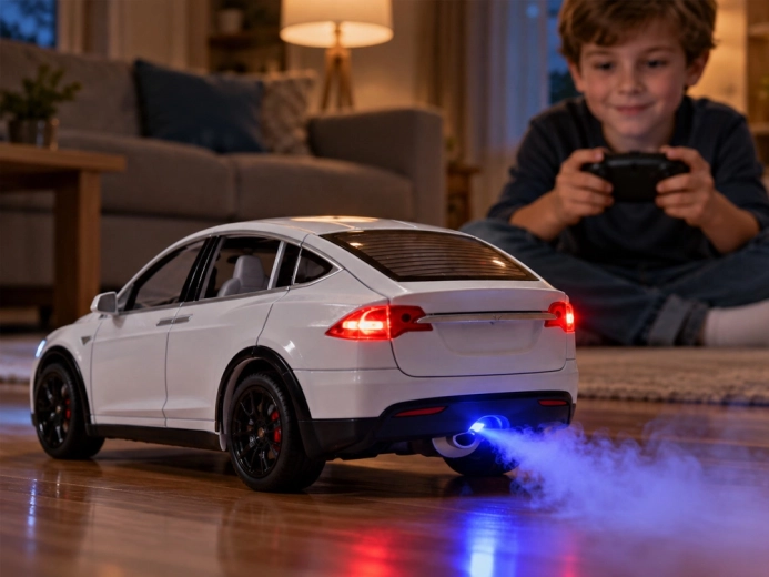 LED světla a efekt mlhy