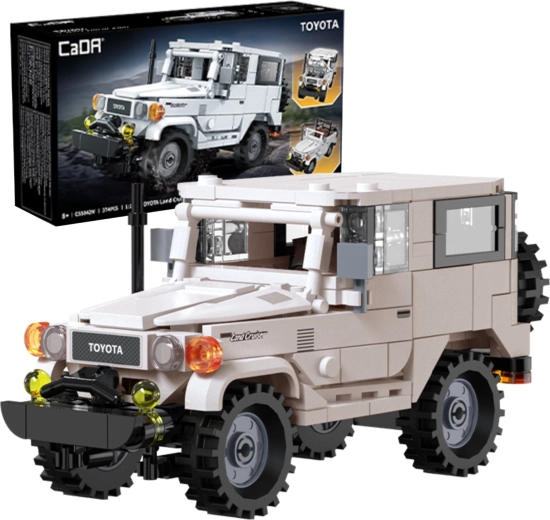 Stavebnice CaDA Toyota Land Cruiser FJ40 v měřítku 1:24, 374 dílků