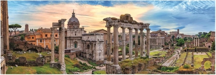 Clementoni puzzle panorama 1000 dílků Řím – Forum Romanum při západu slunce (High Quality Collection)