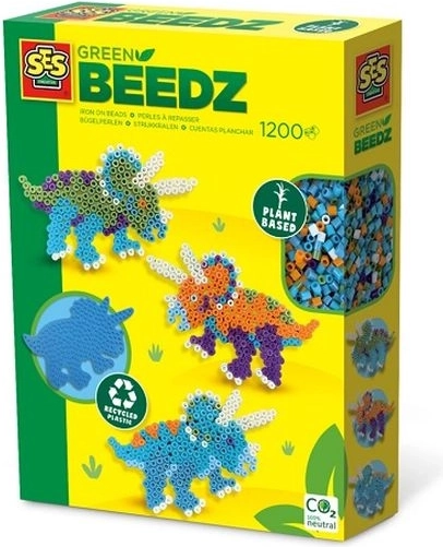 SES Creative Green Beedz zažehlovací korálky dinozauři