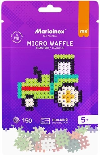 Kostky Micro Waffle – traktor, 150 dílů