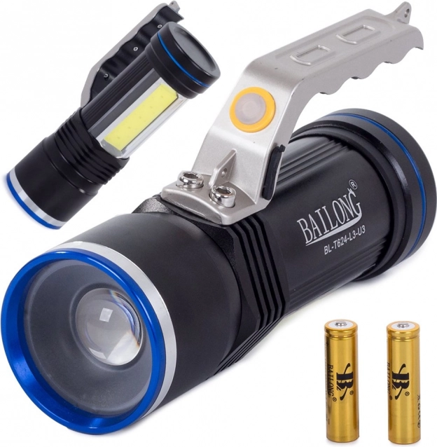 Vojenská LED svítilna s Cree XM-L3-U3 Zoom od Bailong