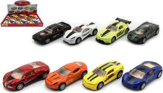 Kovové autíčko na zpětné natažení