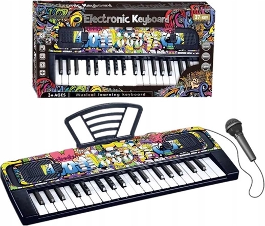 Dětské elektronické varhany s mikrofonem (37 kláves)
