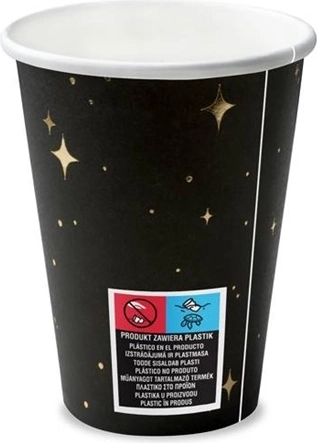 Jednorázové kelímky černé 260 ml