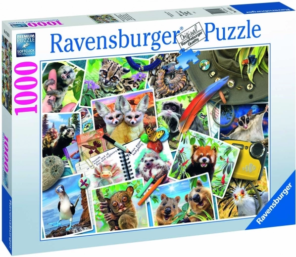 Puzzle 1000 dílků – zvířata na cestách RAVENSBURGER