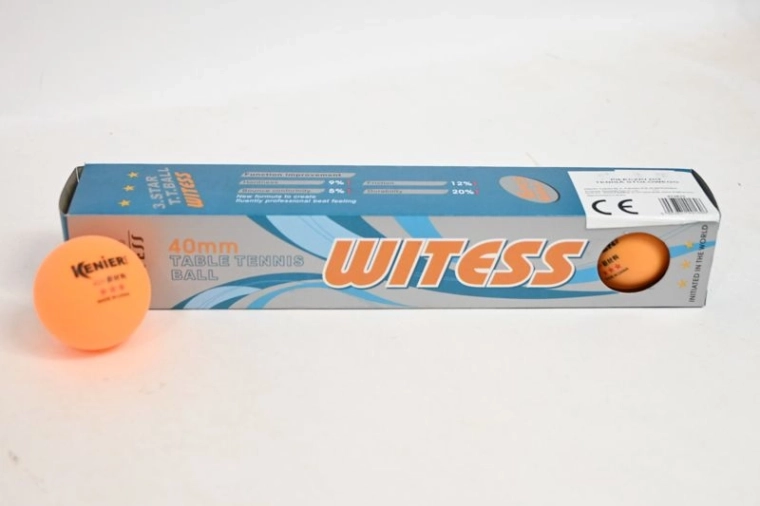Oranžové míčky na stolní tenis (ping-pong) 6 ks