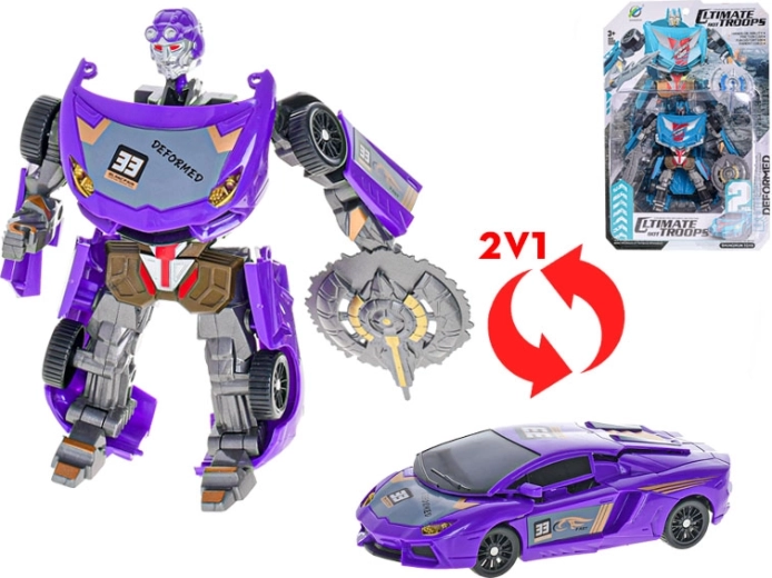 Transformující auto na robota 15–16 cm pro děti