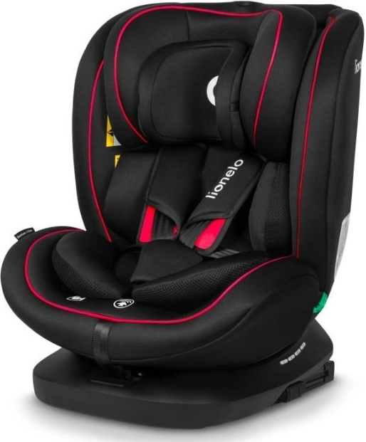 Lionelo dětská autosedačka Bastiaan i-Size 40-150 cm, černá a červená