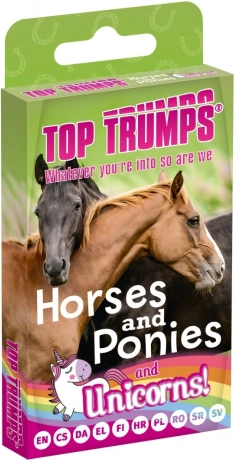 Karetní hra TOP TRUMPS – koně, poníci a jednorožci