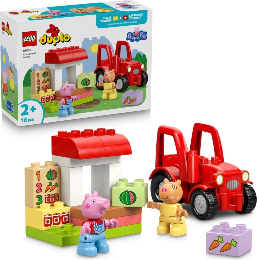 LEGO DUPLO Prasátko Peppa Traktor a trh