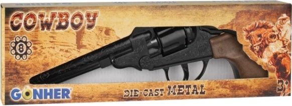 GONHER kovbojský kovový revolver na 8 ran